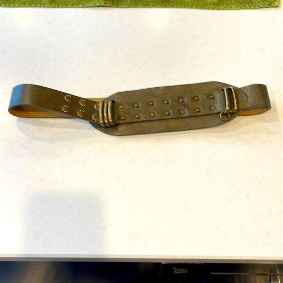 NAF NAF  collection accessories women’s belt 37 inches long and army Green. - Picture 1 of 5
